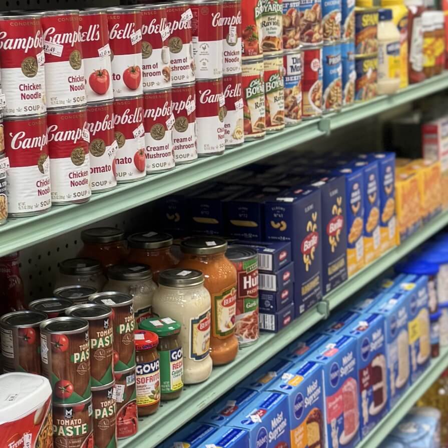 Pizza with fresh arugula on top