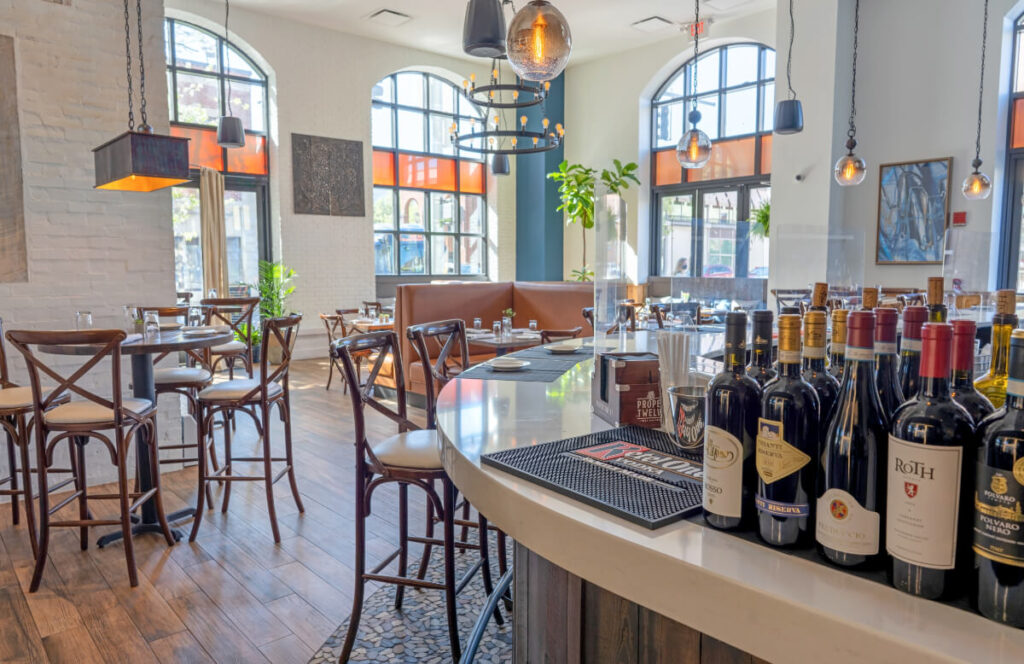 Bar and restaurant area