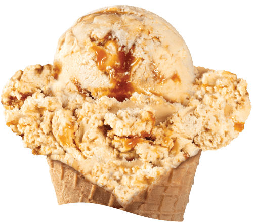 Peanut Butter Caramel Cookie Dough Ice Cream