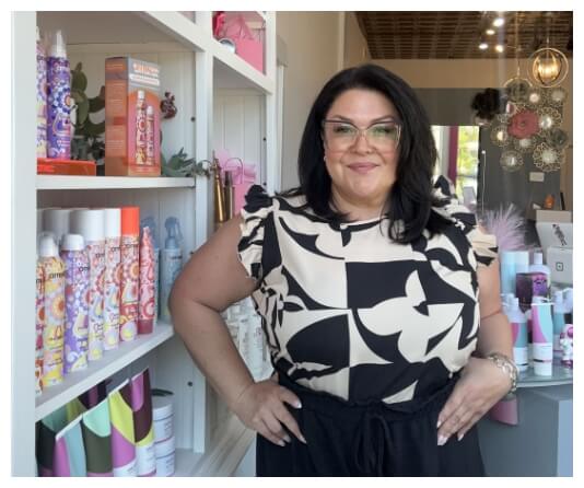 Michele in her gorgeous salon