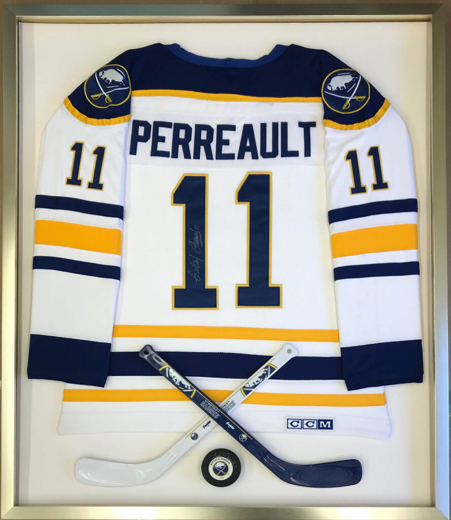 Framed Perreault Hockey Jersey