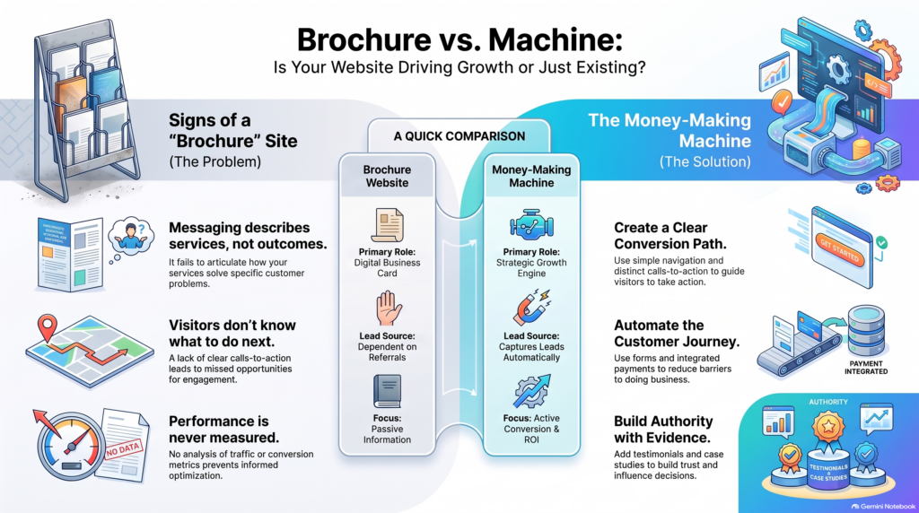 Is Your Website Just a Brochure—or a Money-Making Machine?